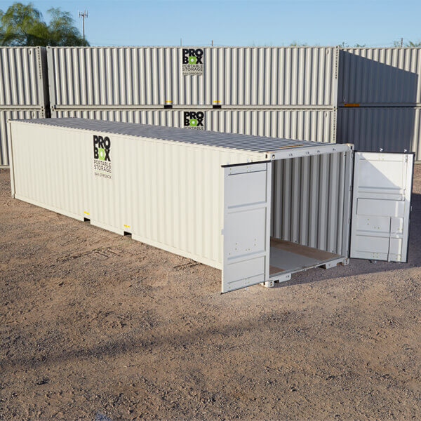 A 40-foot Contractor Storage Container for Rent at Pro Box Portable Storage