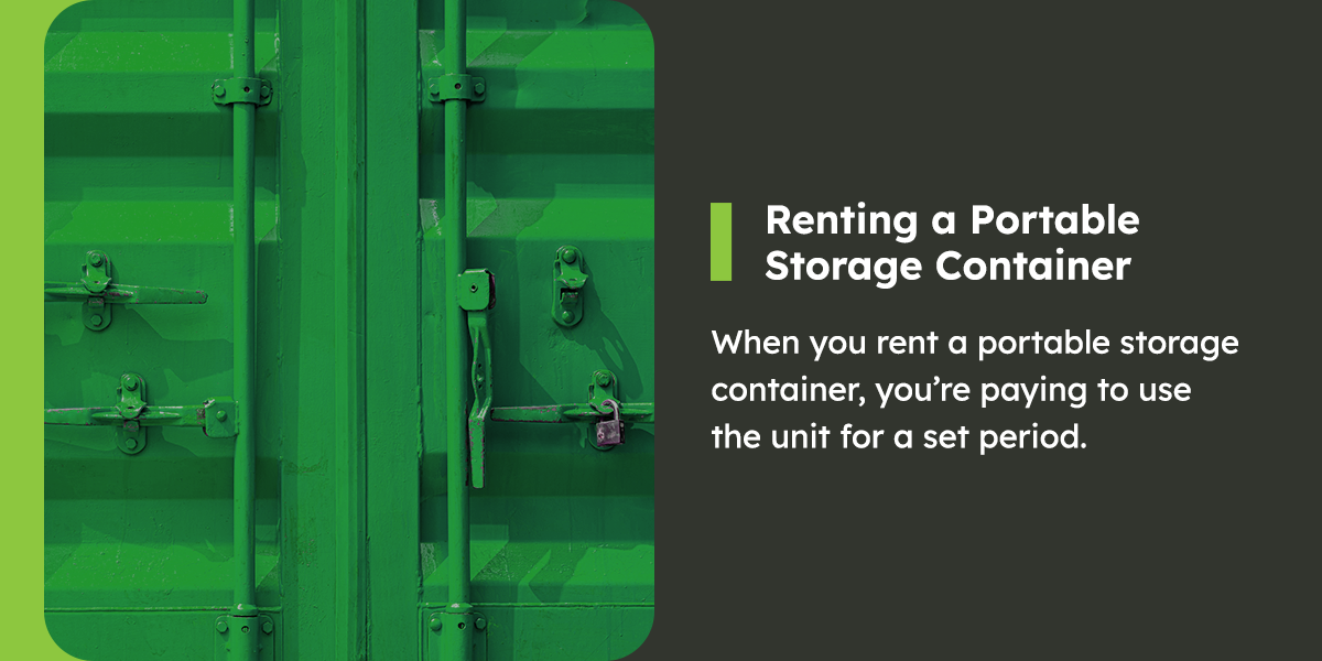 Renting a Portable Storage Container